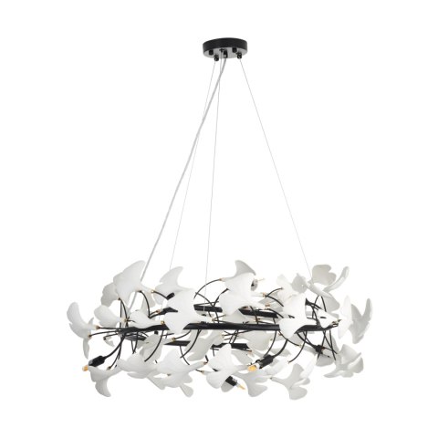 Lampa wisząca BOTANIKA czarno biała 80 cm