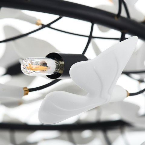 Lampa wisząca BOTANIKA czarno biała 80 cm