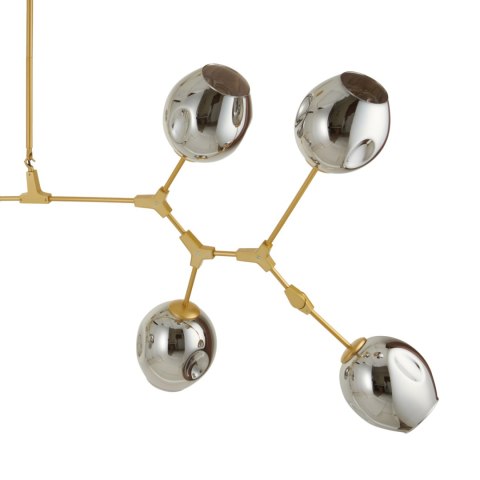 Lampa wisząca MODERN ORCHID-9 złoto szara 150 cm