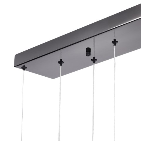 Lampa wisząca O-LINE L-4 LED czarny tytanowy połysk do jadalni