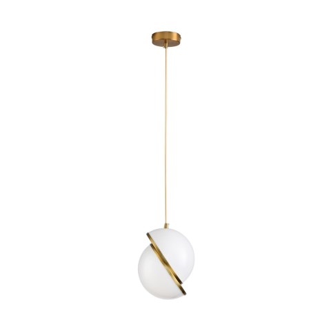 Lampa wisząca ORBITA biało złota 20 cm