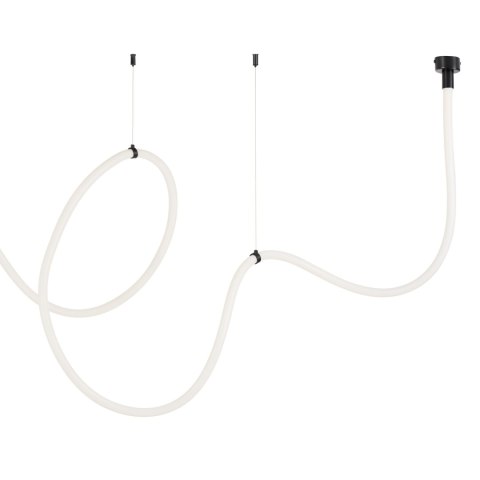 Lampa wisząca SNAKE LED wąż ledowy czarna 500 cm