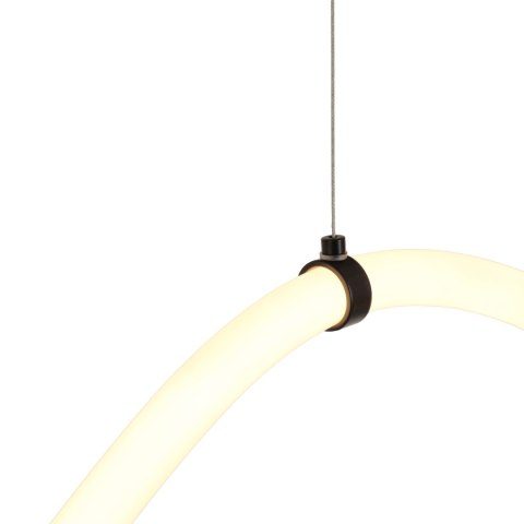 Lampa wisząca SNAKE LED wąż ledowy czarna 500 cm