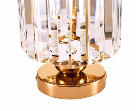 Plafon CARO złoty połysk - elegancka lampa sufitowa z kryształkami 12,5 cm