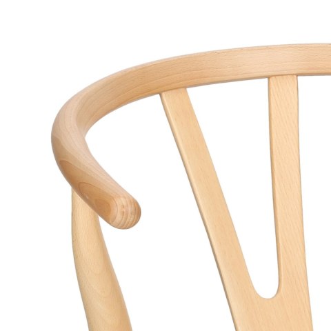 Krzesło Wicker Naturalne Naturalne inspi rowane Wishbone