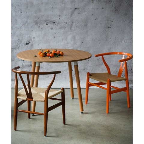 Krzesło Wicker Naturalne Naturalne inspi rowane Wishbone