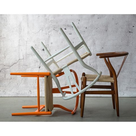 Krzesło Wicker Naturalne Naturalne inspi rowane Wishbone