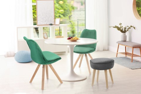 Stół Fiber o120 biały MDF