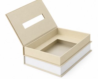 Pojemnik na chusteczki SHP BOOKER biały / beżowy