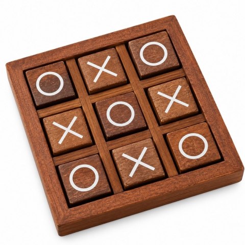 Gra / dekoracja kółko krzyżyk SHP XOXO brązowa