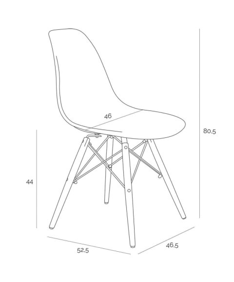 Krzesło Simplet P016W basic szare ( Rozmiar: uniwersalny )