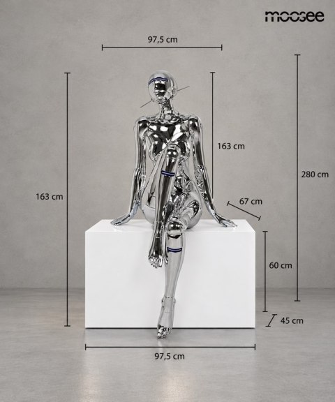 MOOSEE lampa podłogowa / rzeźba CYBER WOMAN