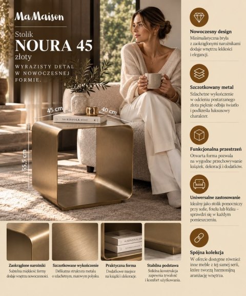 MaMaison stolik NOURA 45 złoty
