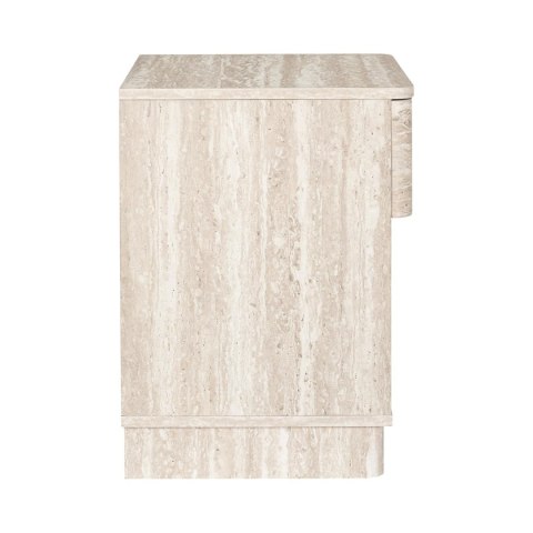 Szafka nocna Stone do sypialni z szufladą i półką japandi 40 cm ( Rozmiar: uniwersalny )