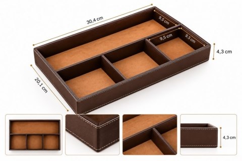 Taca dekoracyjna / organizer SHP SKIN ekoskóra