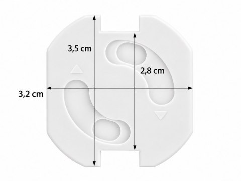 Zestaw 10 sztuk zabezpieczeń do gniazdka SHP Child Protect BUZZ biały