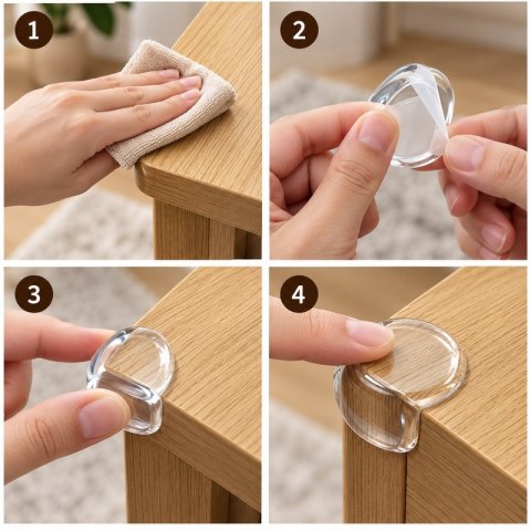 Zestaw 10 sztuk zabezpieczeń narożnika SHP Child Protect CORNER