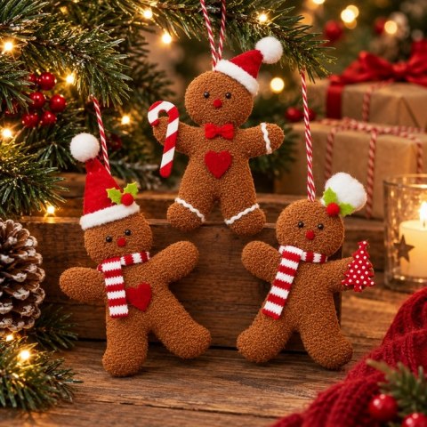 Zestaw 3 sztuk dekoracji pierniki SHP COOKIE