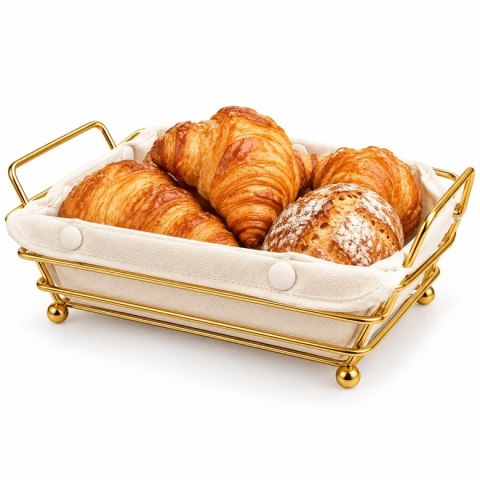Koszyk na pieczywo SHP BREADY złoty