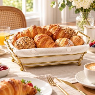 Koszyk na pieczywo SHP BREADY złoty