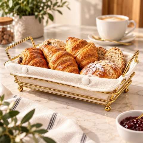 Koszyk na pieczywo SHP BREADY złoty