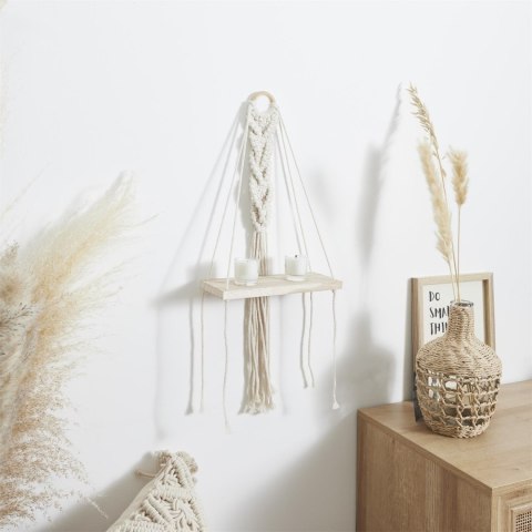 Półka Boho mała macrama beżowa Półka Boho mała macrama beżowa