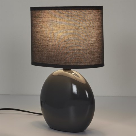 Lampa ceramiczna owalna grafitowa Lampa ceramiczna owalna grafitowa