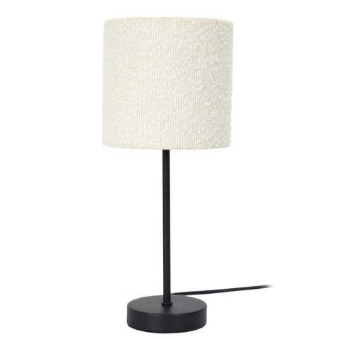 Lampa metalowa z kloszem boucle biała Lampa metalowa z kloszem boucle biała