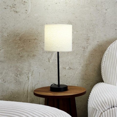 Lampa metalowa z kloszem boucle biała Lampa metalowa z kloszem boucle biała