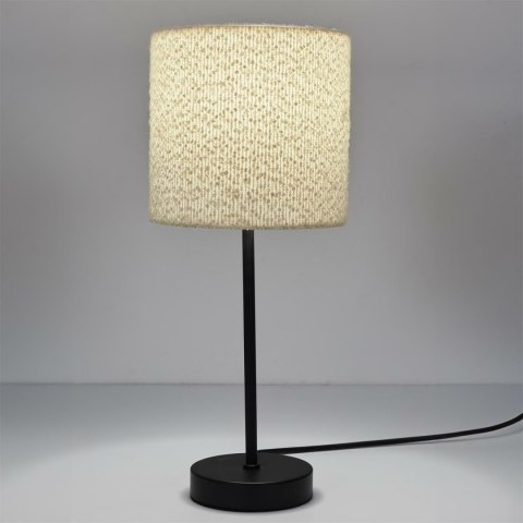 Lampa metalowa z kloszem boucle biała Lampa metalowa z kloszem boucle biała