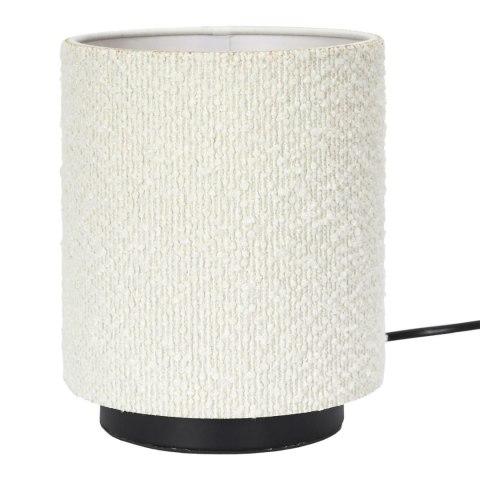 Lampa stołowa z kloszem boucle biała Lampa stołowa z kloszem boucle biała