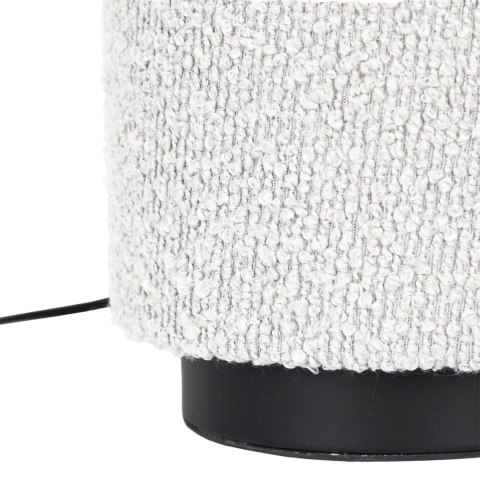 Lampa stołowa z kloszem boucle biała Lampa stołowa z kloszem boucle biała