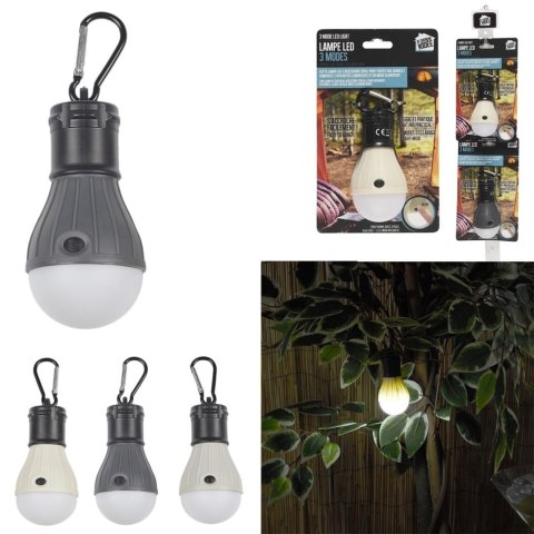 Lampka Żarówka kempingowa szara ciemna Lampka Żarówka kempingowa szara ciemna