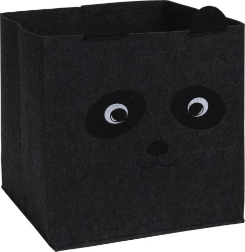 Pudełko do regału Panda szare ciemne filcowe Pudełko do regału Panda szare ciemne filcowe