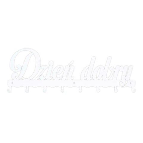 Wieszak ścienny Dzień dobry 01 biały Wieszak ścienny Dzień dobry 01 biały