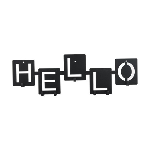 Wieszak ścienny Hello czarny Wieszak ścienny Hello czarny