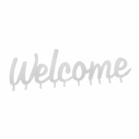 Wieszak ścienny Welcome biały Wieszak ścienny Welcome biały