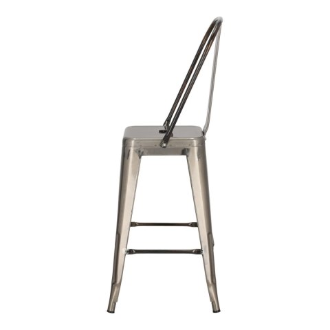 Hoker Paris Back 66cm metaliczny inspirowany Tolix Hoker Paris Back 66cm metaliczny inspirowany Tolix