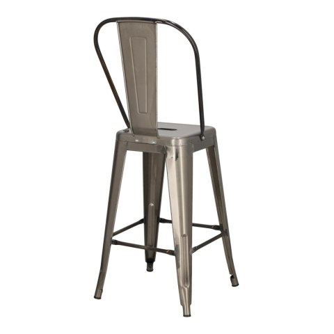 Hoker Paris Back 66cm metaliczny inspirowany Tolix Hoker Paris Back 66cm metaliczny inspirowany Tolix