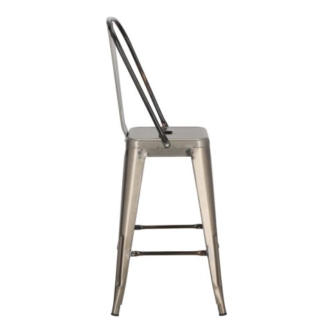 Hoker Paris Back 66cm metaliczny inspirowany Tolix Hoker Paris Back 66cm metaliczny inspirowany Tolix