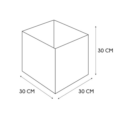 Pudełko do regału 30x30cm szare ciemne Cube Pudełko do regału 30x30cm szare ciemne Cube