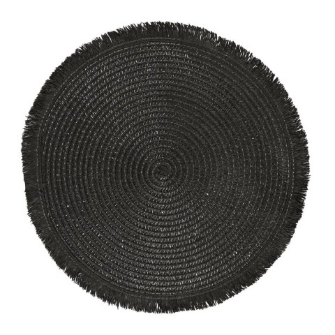 Podkładka pod talerz czarna 38cm boho Podkładka pod talerz czarna 38cm boho