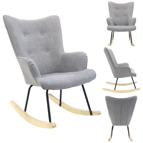 Fotel bujany Helsinki szary Fotel bujany Helsinki szary