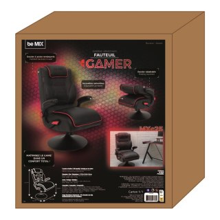Fotel gamingowy Bemix czarny/czerwony