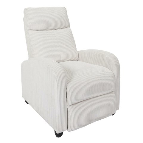 Fotel rozkładany Recliner Dream biały sztruks Fotel rozkładany Recliner Dream biały sztruks