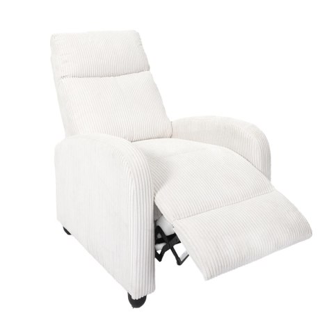 Fotel rozkładany Recliner Dream biały sztruks Fotel rozkładany Recliner Dream biały sztruks