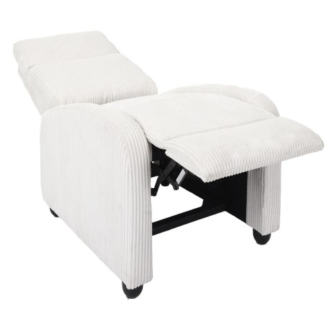Fotel rozkładany Recliner Dream biały sztruks Fotel rozkładany Recliner Dream biały sztruks