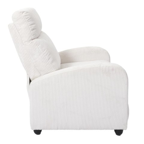Fotel rozkładany Recliner Dream biały sztruks Fotel rozkładany Recliner Dream biały sztruks