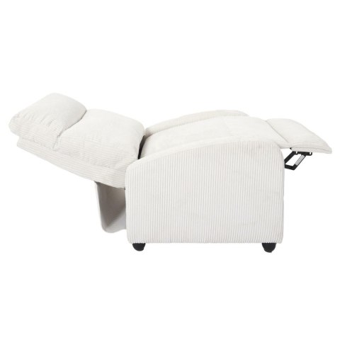 Fotel rozkładany Recliner Dream biały sztruks Fotel rozkładany Recliner Dream biały sztruks