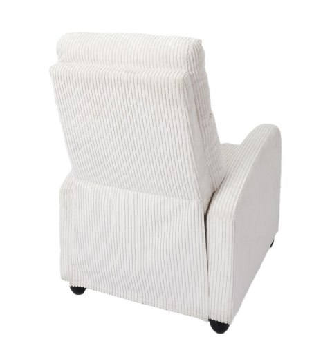 Fotel rozkładany Recliner Dream biały sztruks Fotel rozkładany Recliner Dream biały sztruks